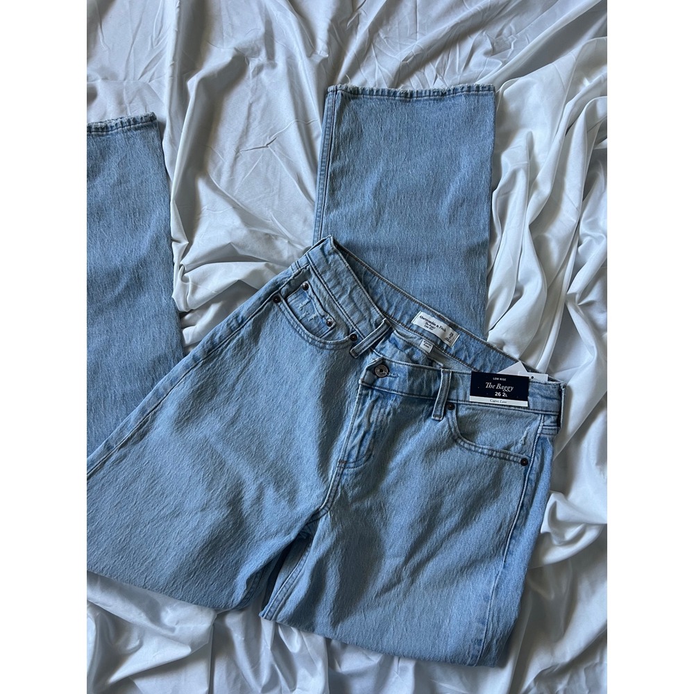 abercrombie and fitch the baggy net jeans straight‎